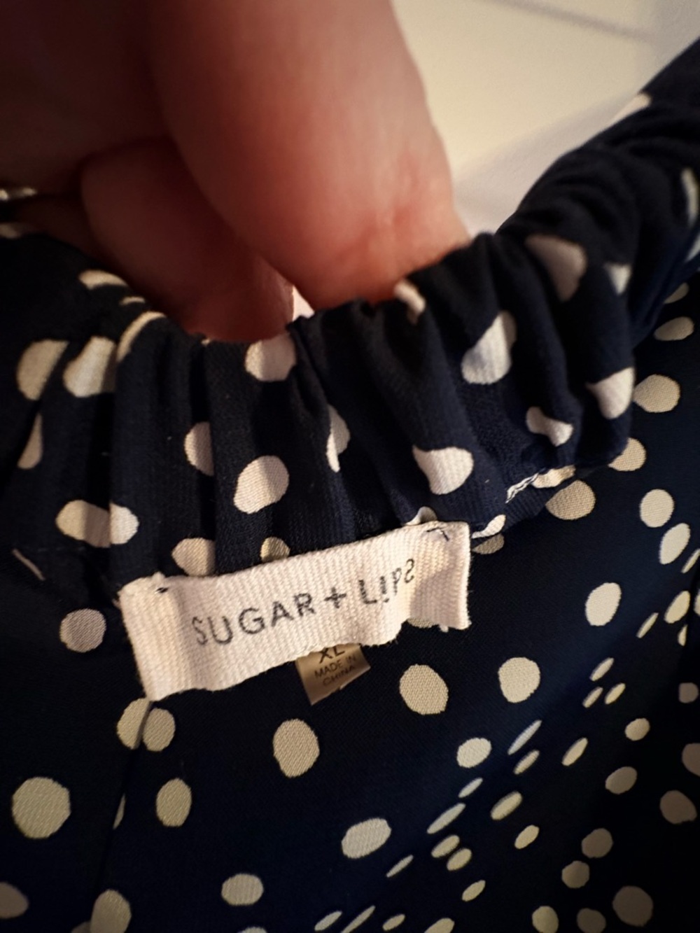 Sugarlips Black Wide Leg Polka Dot Pants - Picture 3 of 4